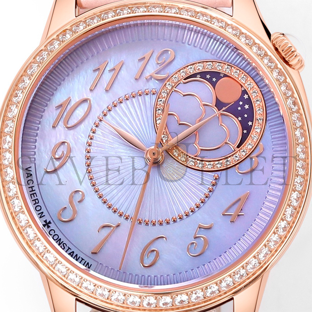 vacheron Co*sta*t*n ÉgÉrie moon phase 37 mm pink gold watch 8005f/000r-h030